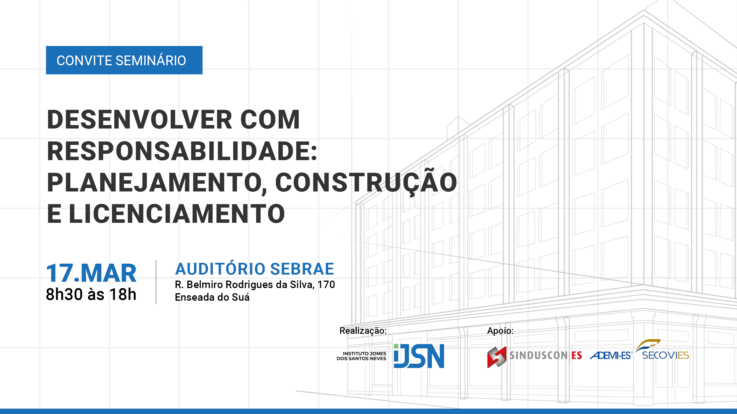 Convite Seminário SINDUSCON ES3